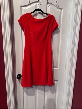 Tommy Hilfiger Red Fit-and-Flare Mini Dress